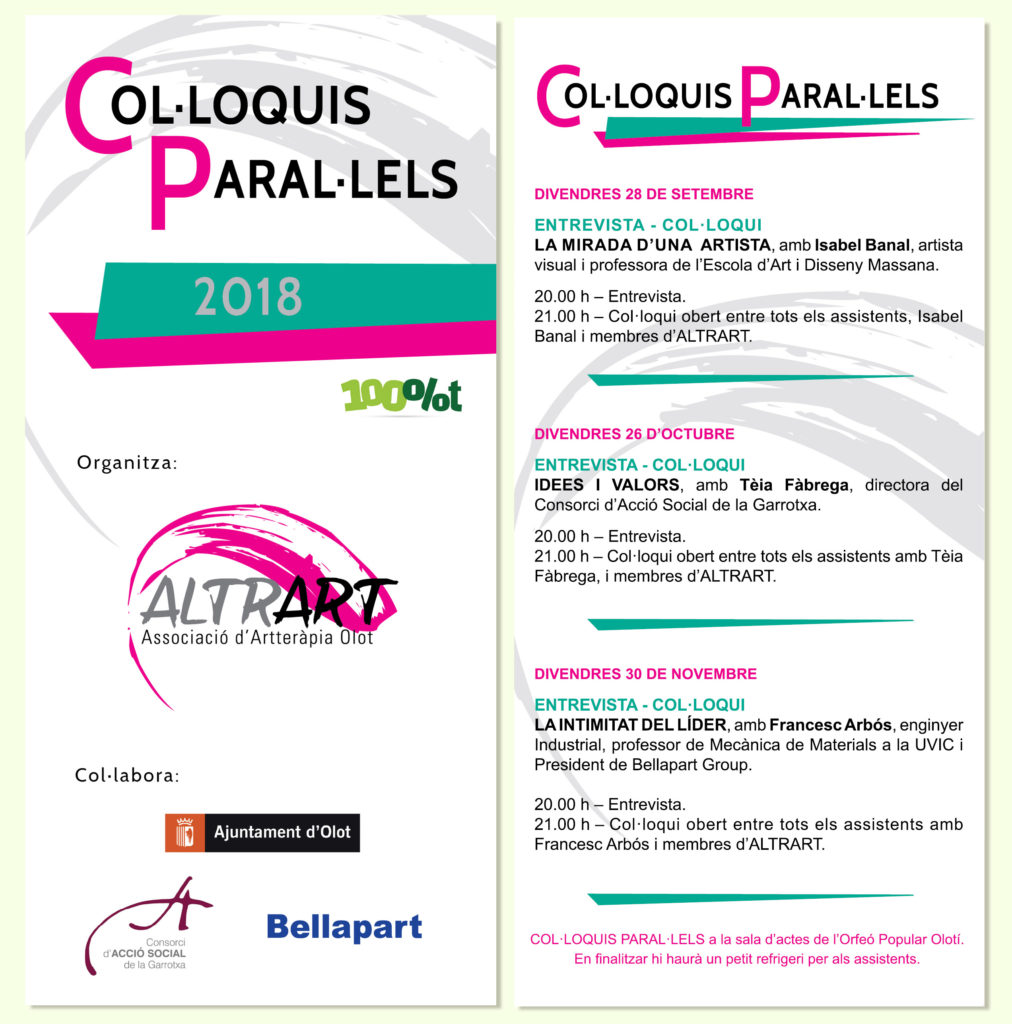 Col.loquis Paral.lels Altrart - Artterapia 2018